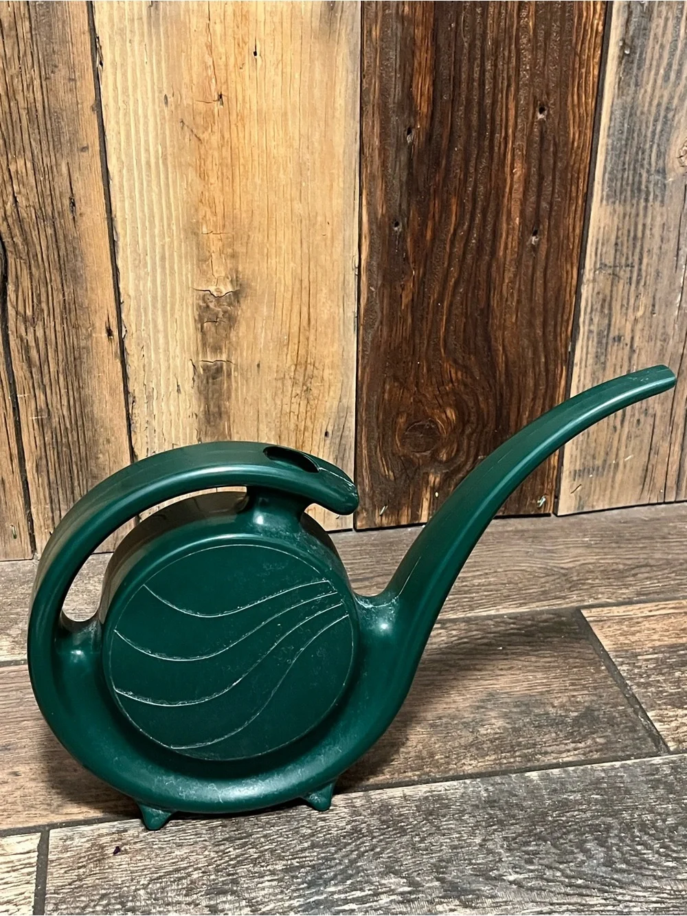 Green Plastic Long-Spout Watering Can for Indoor Plants